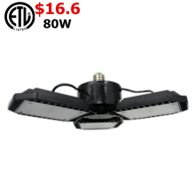 5000K Shenzhen factory E26/E27 80W 100W led garage lights deformable workshop light